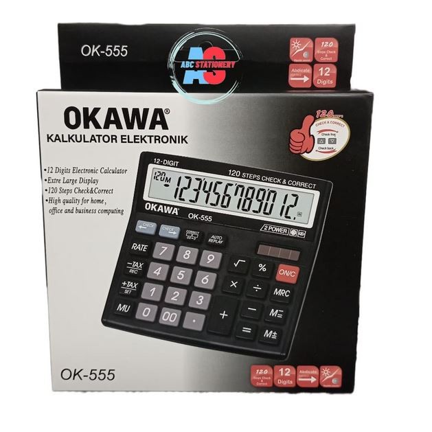 

OKAWA KALKULATOR OK-555 HITAM