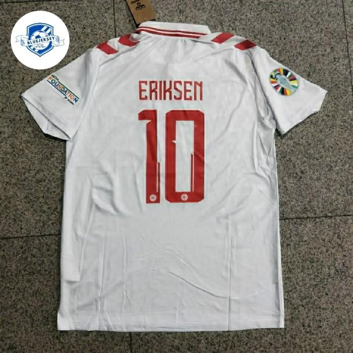 JERSEY BAJU BOLA DENMARK AWAY EURO 2024 + NAMESET NEW