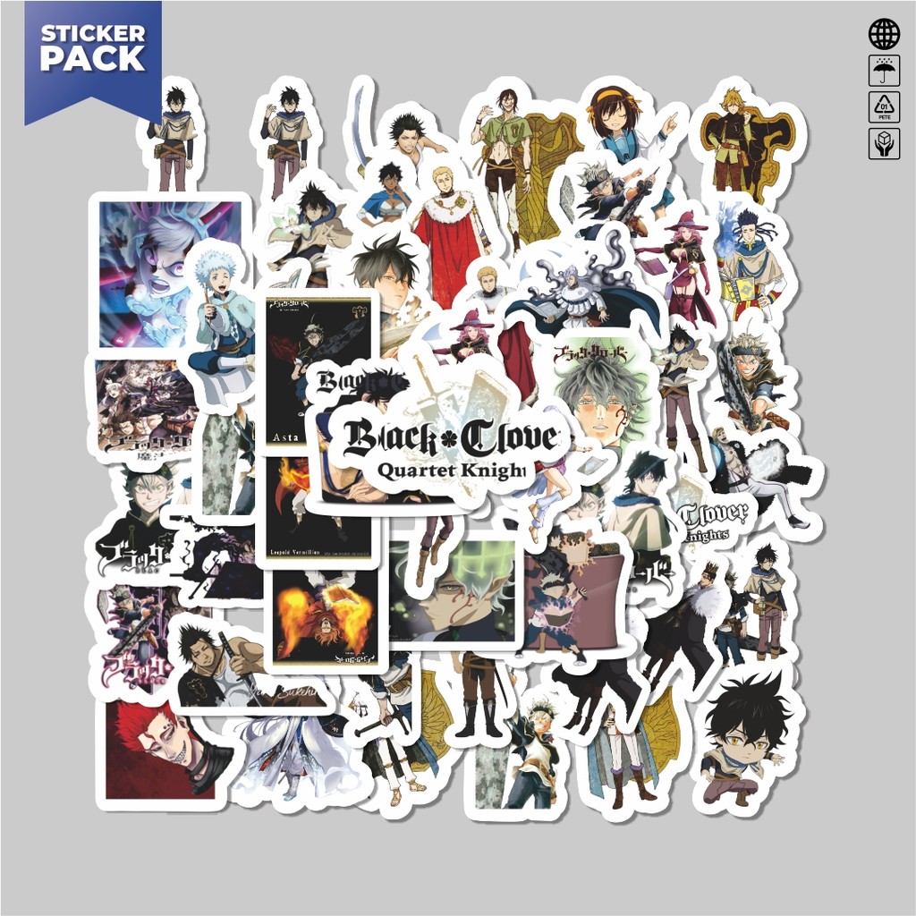

[100PCS]Stiker Pack Sticker Anime Black Cover Aesthetic Vinyl Anti Air Dekorasi Sticker Laptop Buku Journal Koper Helm Casing HP Gitar Helm Skateboard