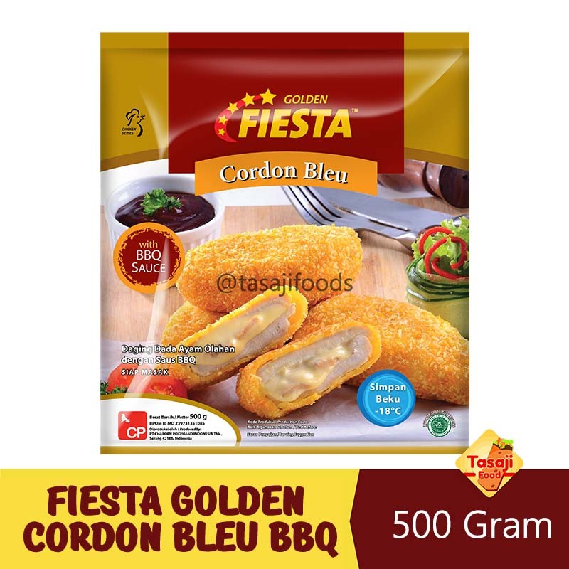 

FIESTA Golden Cordon Bleu With BBQ Sauce 500 Gram Tazaj Shop