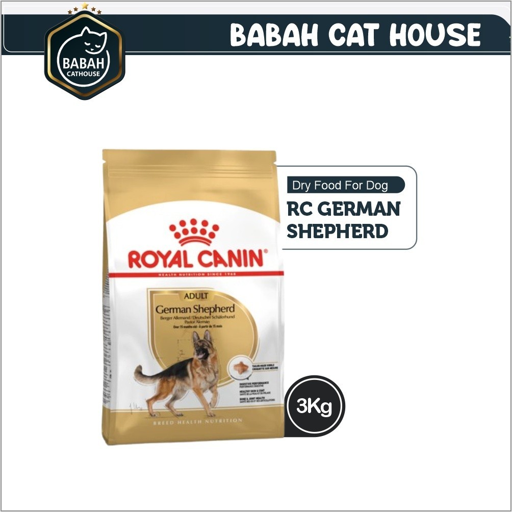 3kg ROYAL CANIN GERMAN SEPHERED ADULT dog food herder rc makanan anak anjing besar large breed maxi 