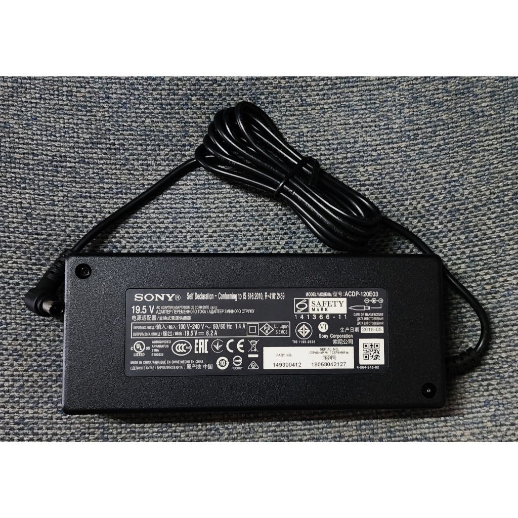 Adaptor TV Led Sony 19.5v 6.2A 6.2Amp 6.2 Amper Original - Tidak Berikut Kabel ke Listrik