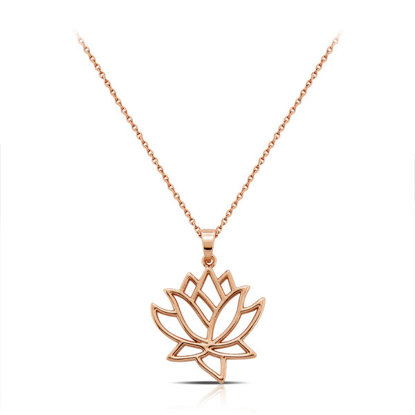 Kalung Rose Gold Lotus -Lotus Rose Gold Necklace