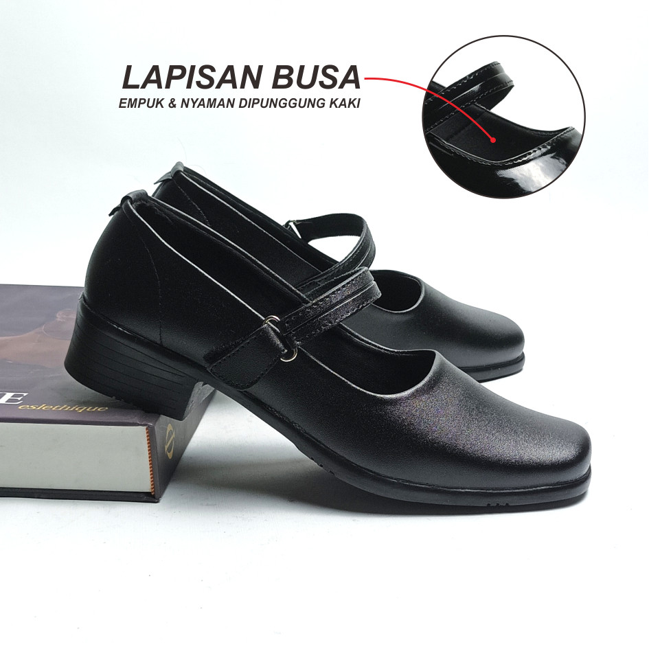 [PREMIUM ORIGINAL] Sepatu Wanita Paskibra Sepatu Fantofel Sepatu Sekolah Sepatu Kantor
