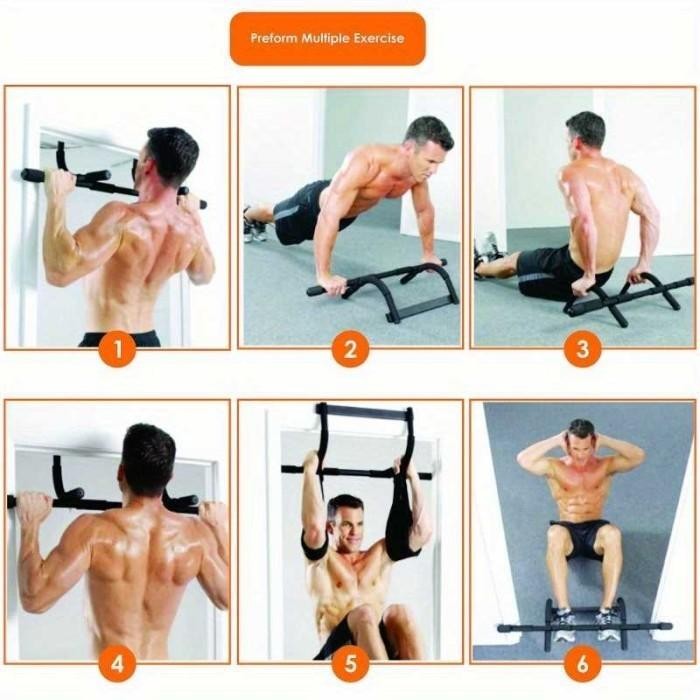 DMKN Tiang Latihan Pull Up Pintu Door Gym Bar Solid Grip ENSR0Z