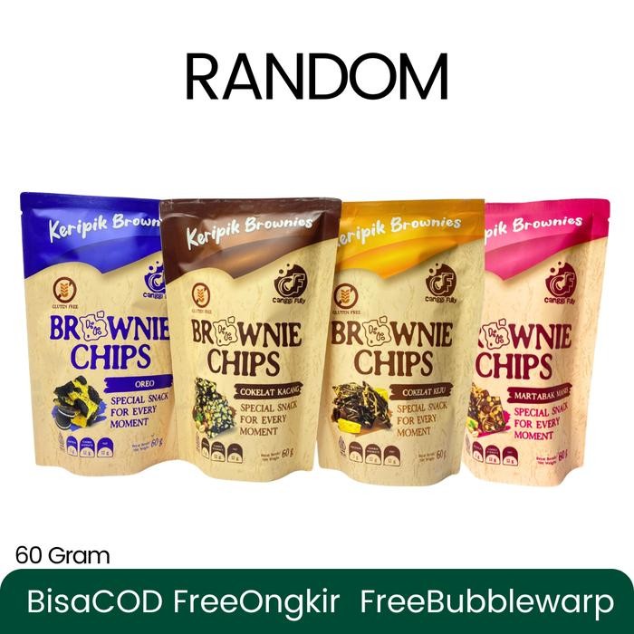 

Keripik Kripik Brownies Chips Apel Crunchy Oleh - Oleh Khas Malang Batu - Random