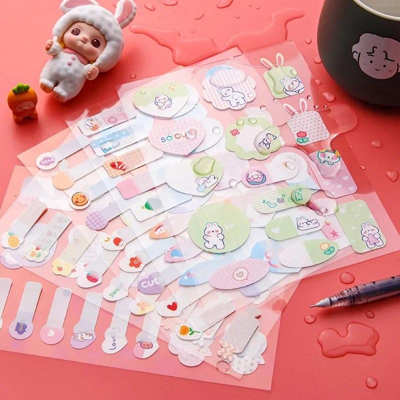 

Cartoon Waterproof Name Stickers Water Cup Stickers Self-adhesive Handwritten Small Signatures Book Markings Name Labels
