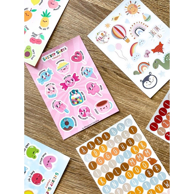 

Reward Sticker / Sticker Set / Pack Journaling Scrapbook Diary / Stiker Anak