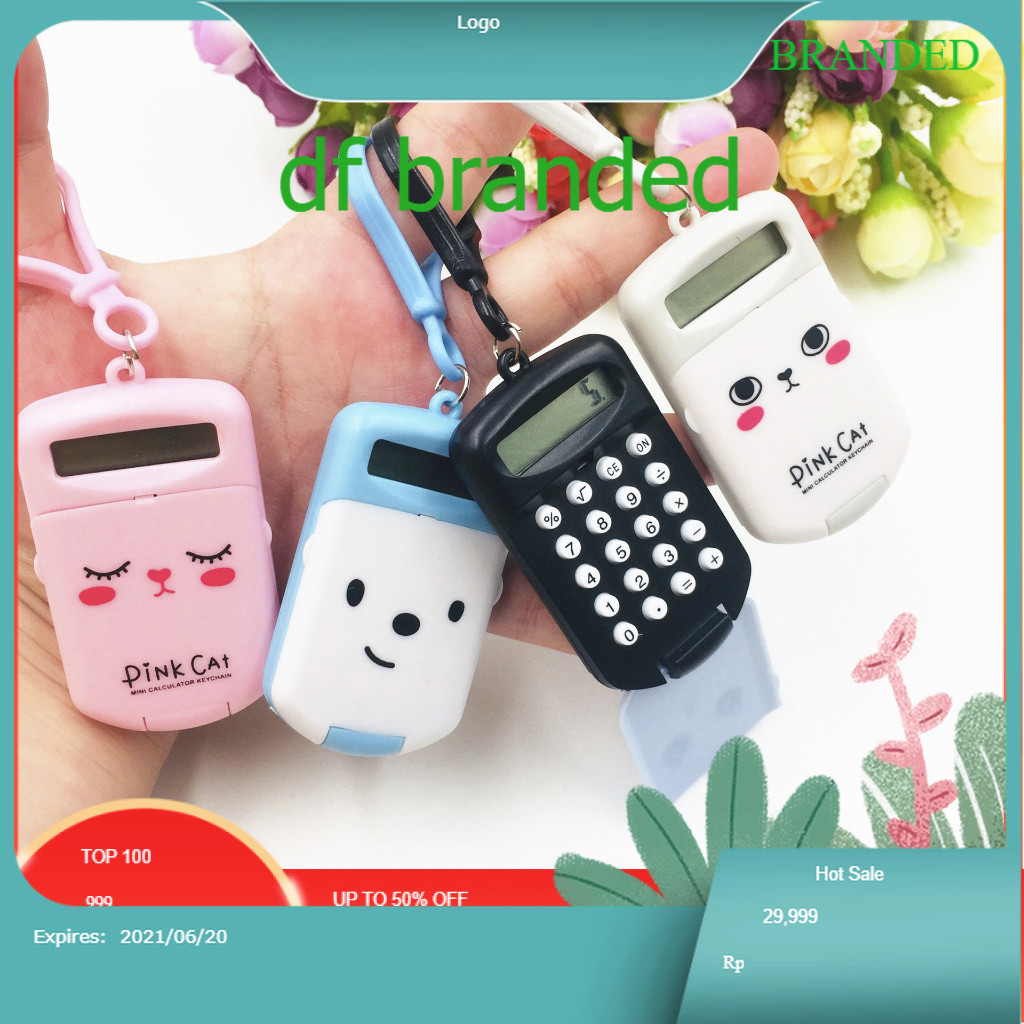 

DF Kalkulator Mini Kalkulator Saku Portabel Gantungan Kunci Kalkulator Kantor Stationary