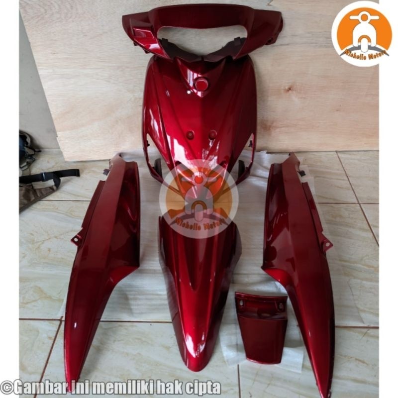 COVER BODY YAMAHA MIO SPORTY WARNA MERAH/FULL HALUS BODI MIO SPORTI WARNA MERAH/COVER BODI MIO SPORT
