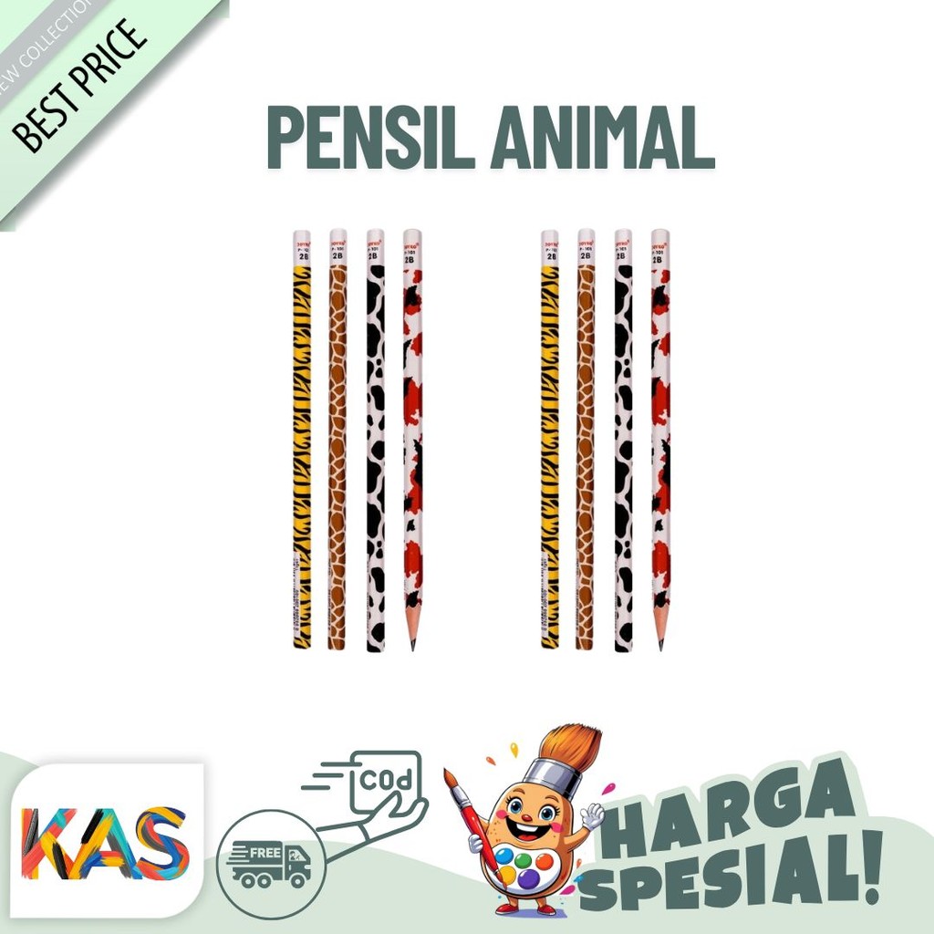

Pensil 2B Faber Castell Motif Hewan