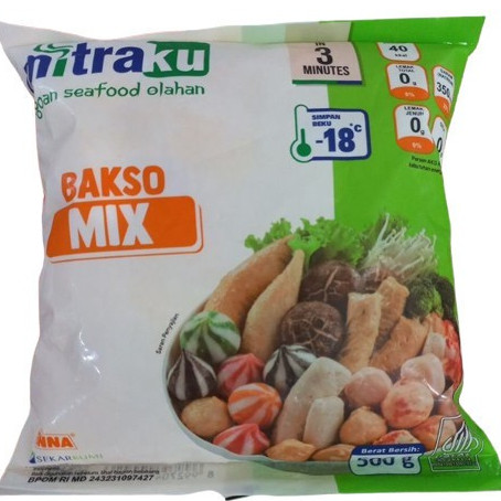 

mitraku bakso mix dumpling elkor udang cumi baso 500 gram