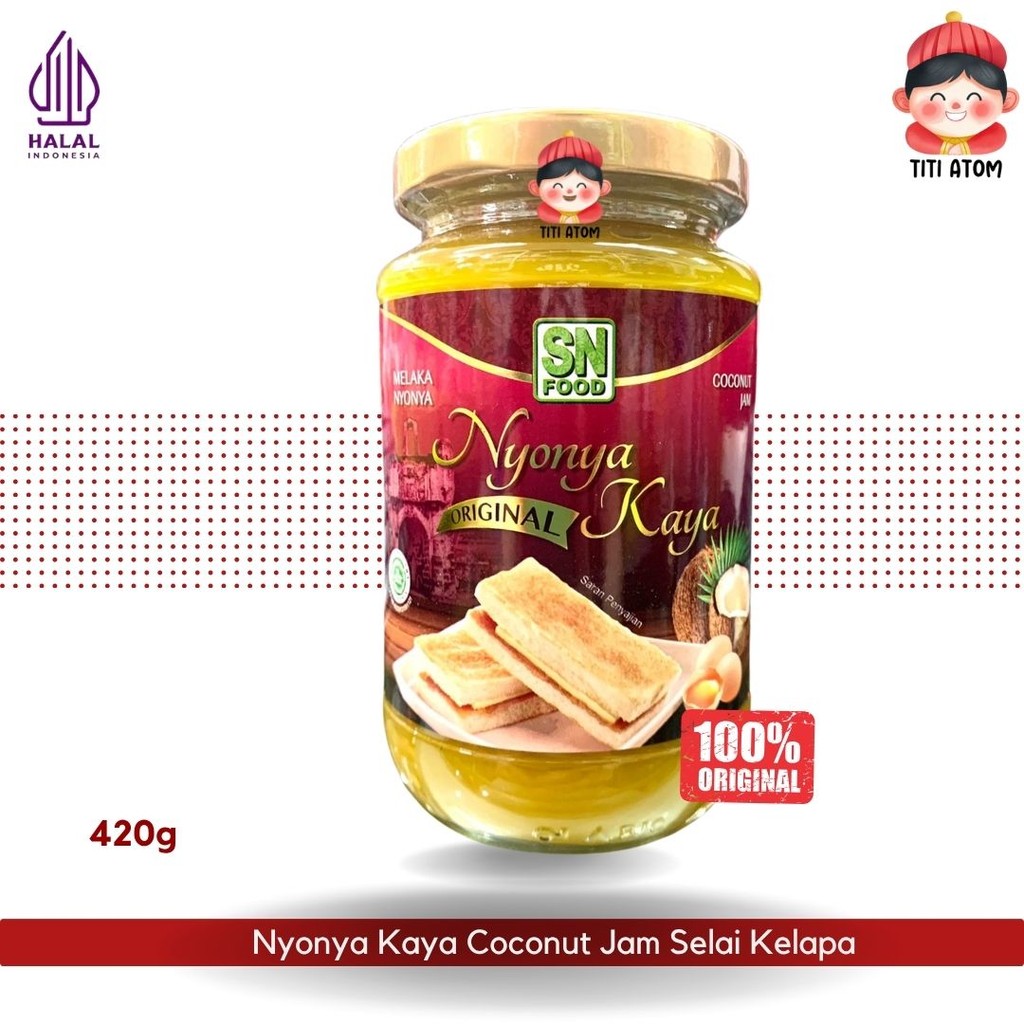 

Nyonya Kaya Original Coconut Jam (Selai Kelapa) 420g