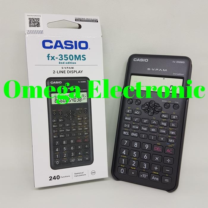 

Casio FX-350MS 2nd Edition - Kalkulator Ilmiah Scientific Calculator