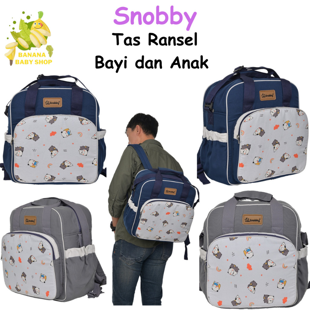 Snobby Tas Ransel Bayi Bearly & Mayka Series - Ransel Bayi dan Anak