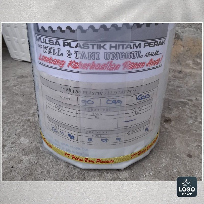 JAMIN MURAH Plastik Mulsa Bell Lebar 100CM panjang 600M - Plastik Mulsa Pertanian(BISA LANGSUNG ORDE