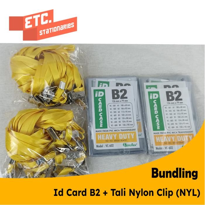 

[Dijual]Paket Bundling Id Card B2 + Tali Nylon Clip (NYL) - KuningTerlaris