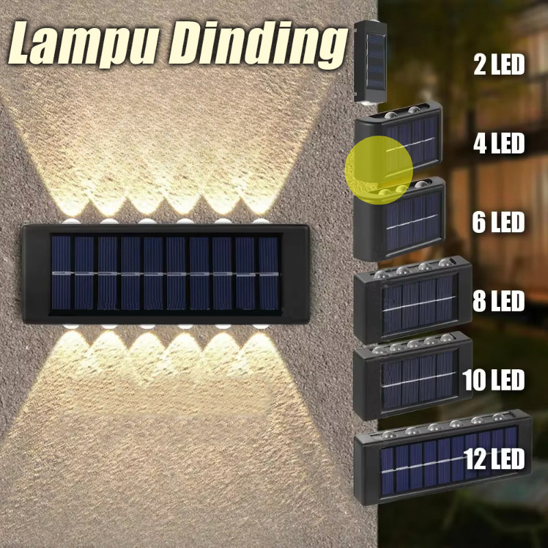Lampu Dinding Outdoor-Lampu Dinding Tenaga Surya-Anti Air