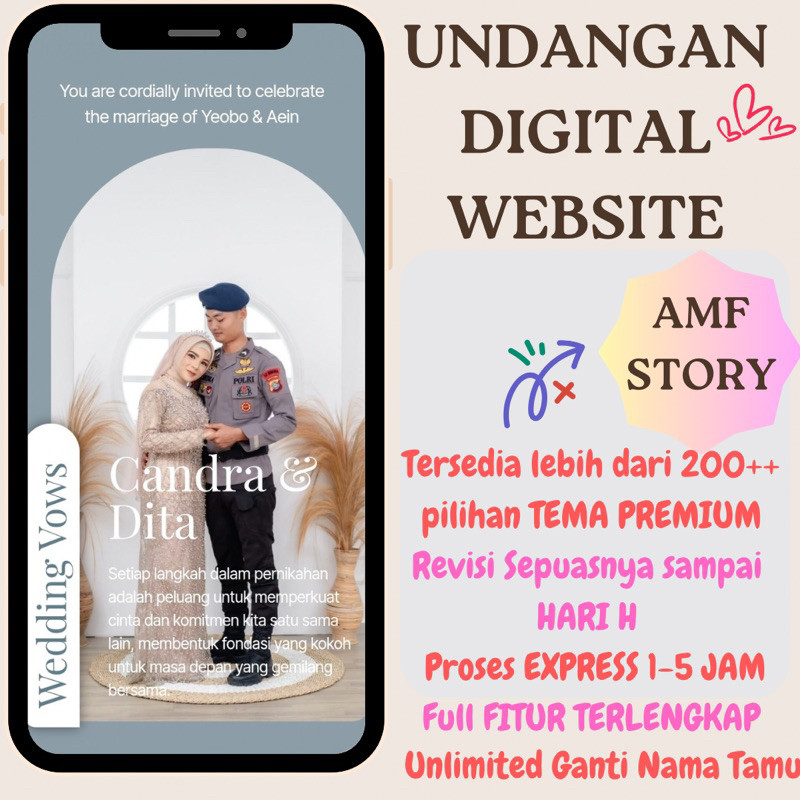 

Undangan Digital Pernikahan Khitan Tasyakuran Dll Tema Terbanyak Exclusive