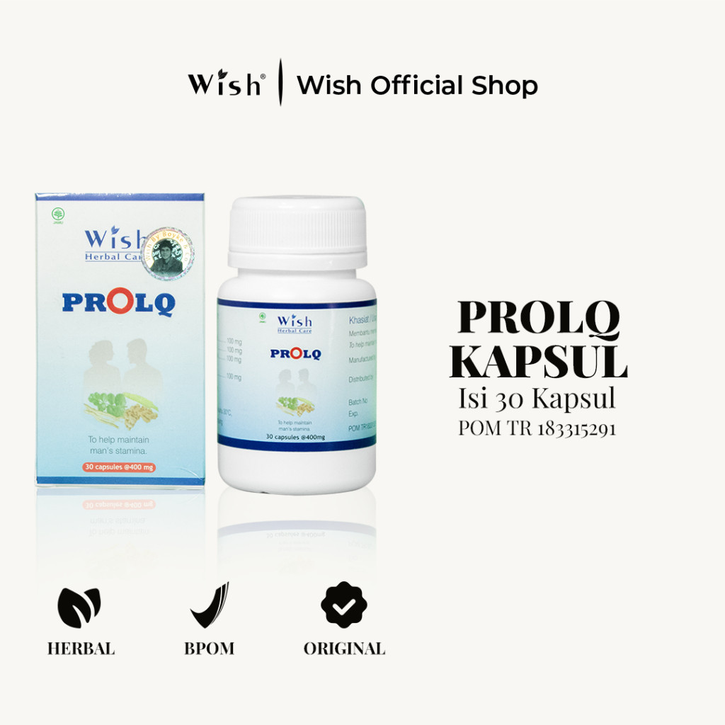 Wish Prolq Kapsul - Multivitamin Pria 30 Kapsul Asli