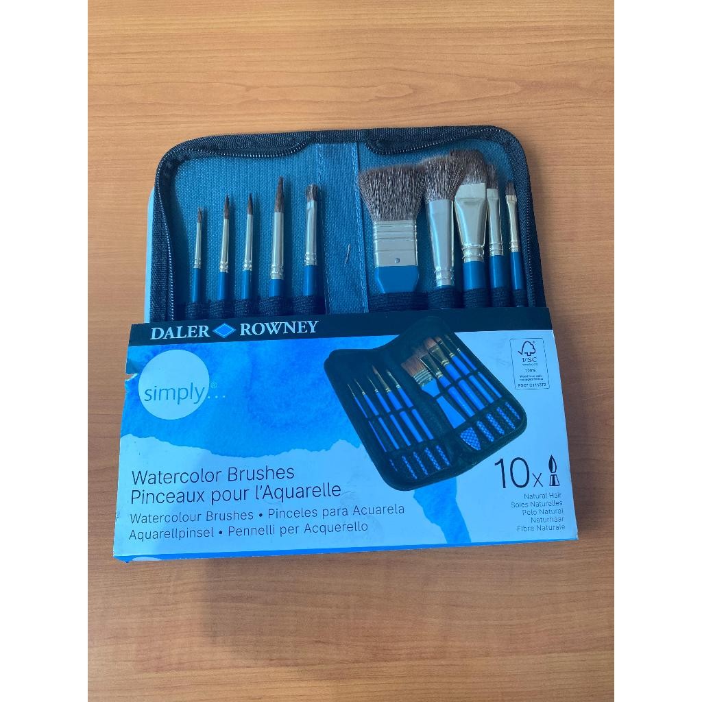 

Daler Rowney Simply Watercolor Natural Kuas Cat Air SH 10 Brush Zip Case [DEFECT] Clearance Sale