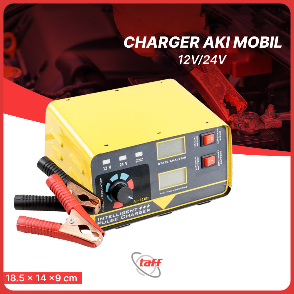 OTOHEROES Charger Aki Mobil Intelligent Battery Charger 12V/24V - AJ-618D