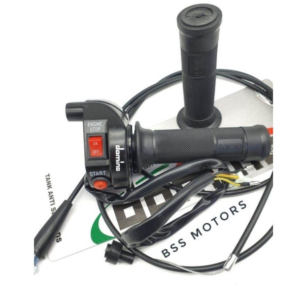 Gas Spontan Matic Domino 2 Tombol  Domino Polos Ninja RR - Ninja R - Satria Fu - Rx King - Jupiter Z