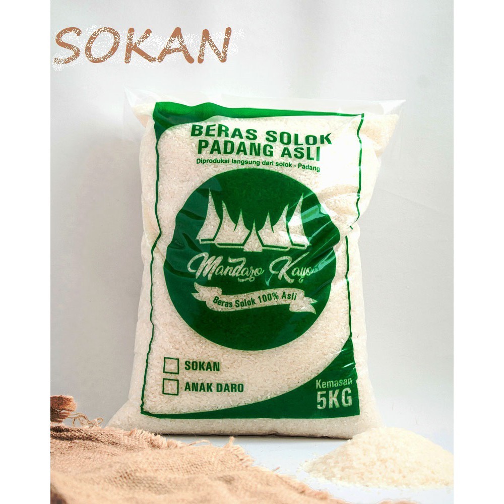 

Beras Padang Solok Sokan 5kg Lembut & Putih