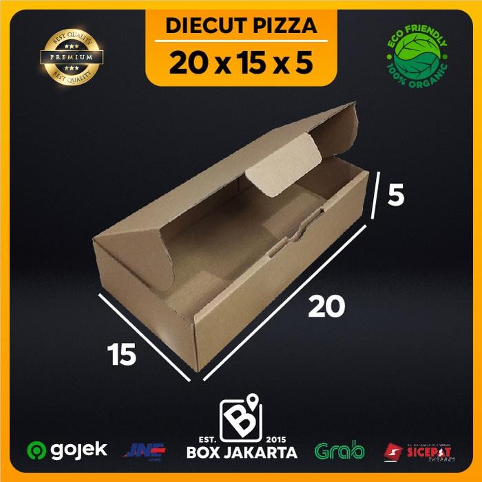 

KARDUS uk 20x15x5 CM Diecut Pizza Corrugated Packaging Box