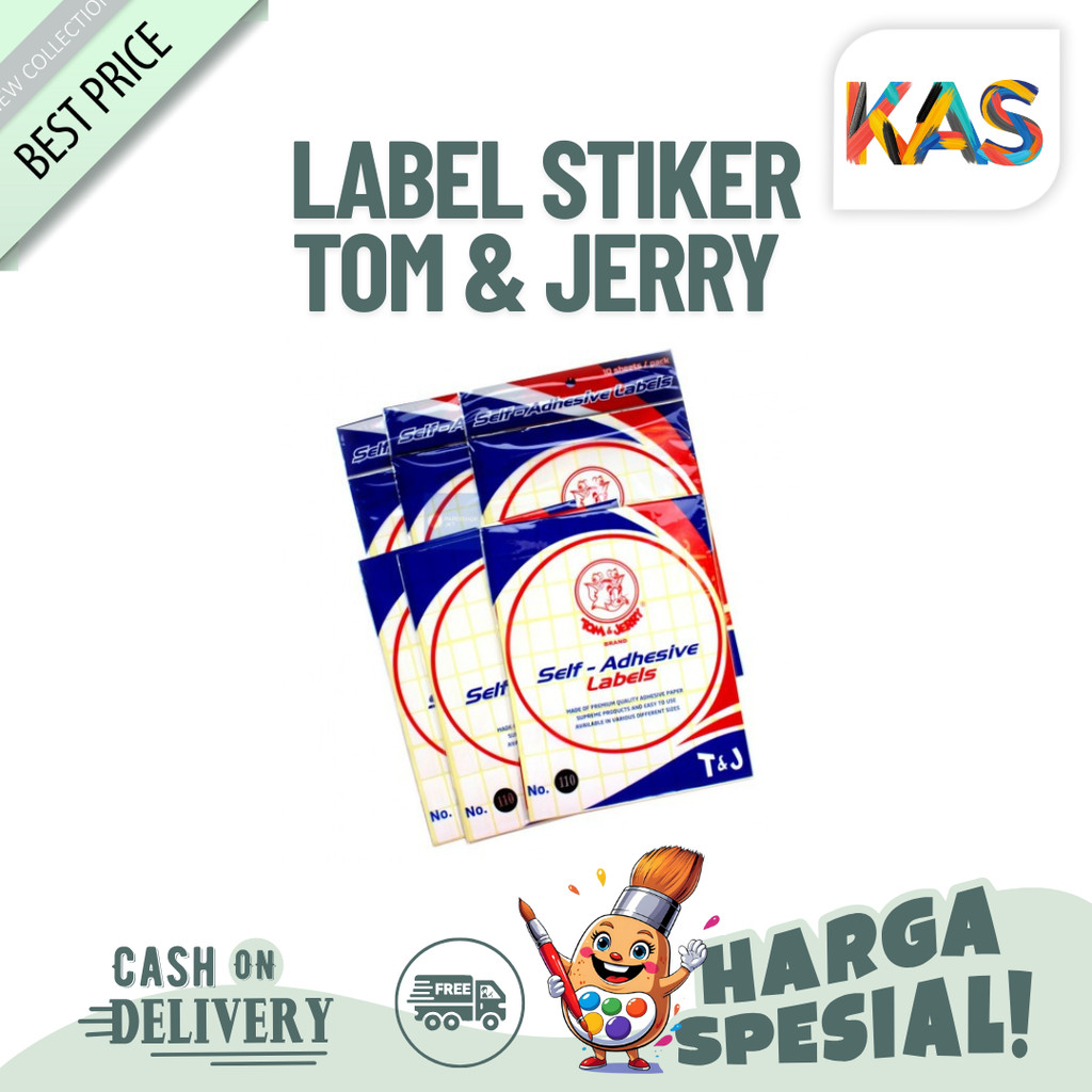 

Label Stiker Tom & Jerry Semua Ukuran Jual Per Pak isi 10 Lembar