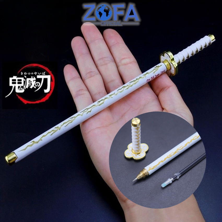 

CTK031 Pulpen Pedang Sword Pen Zenitsu Anime Demon Slayer Kimetsu No Yaiba Bahan Paduan