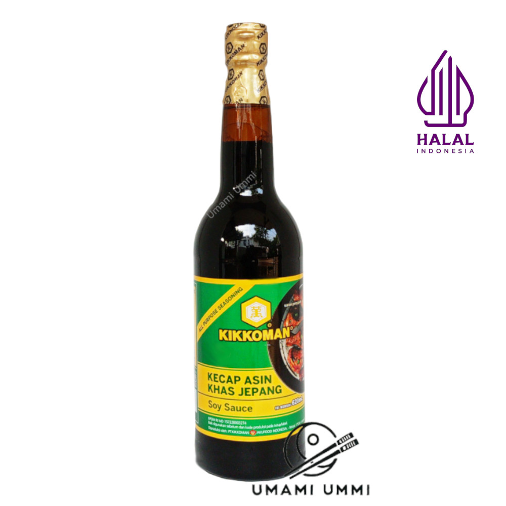 

KIKKOMAN Soy Sauce 620ml – Kecap Asin Jepang All Purpose Halal Shoyu untuk Sushi, Ramen dll