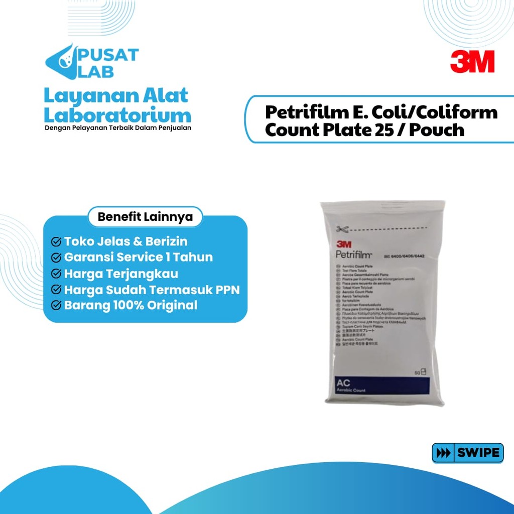 Petrifilm E. Coli/Coliform Count Plate 25 / Pouch