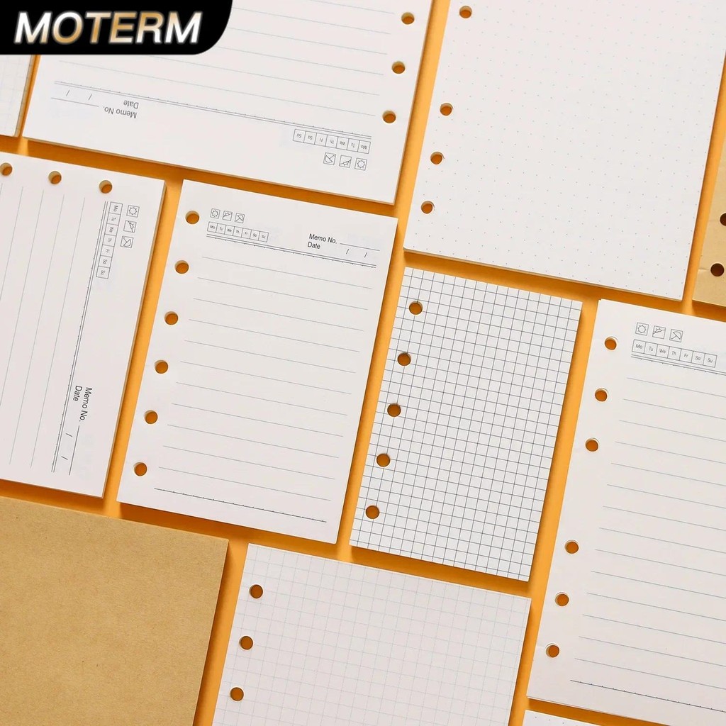 

High Quality Ring Binder Notebook A5 Personal A6 A7 A8 Size Insert Refills Loose Leaf Spiral Diary Planner Inner Core 100g Paper