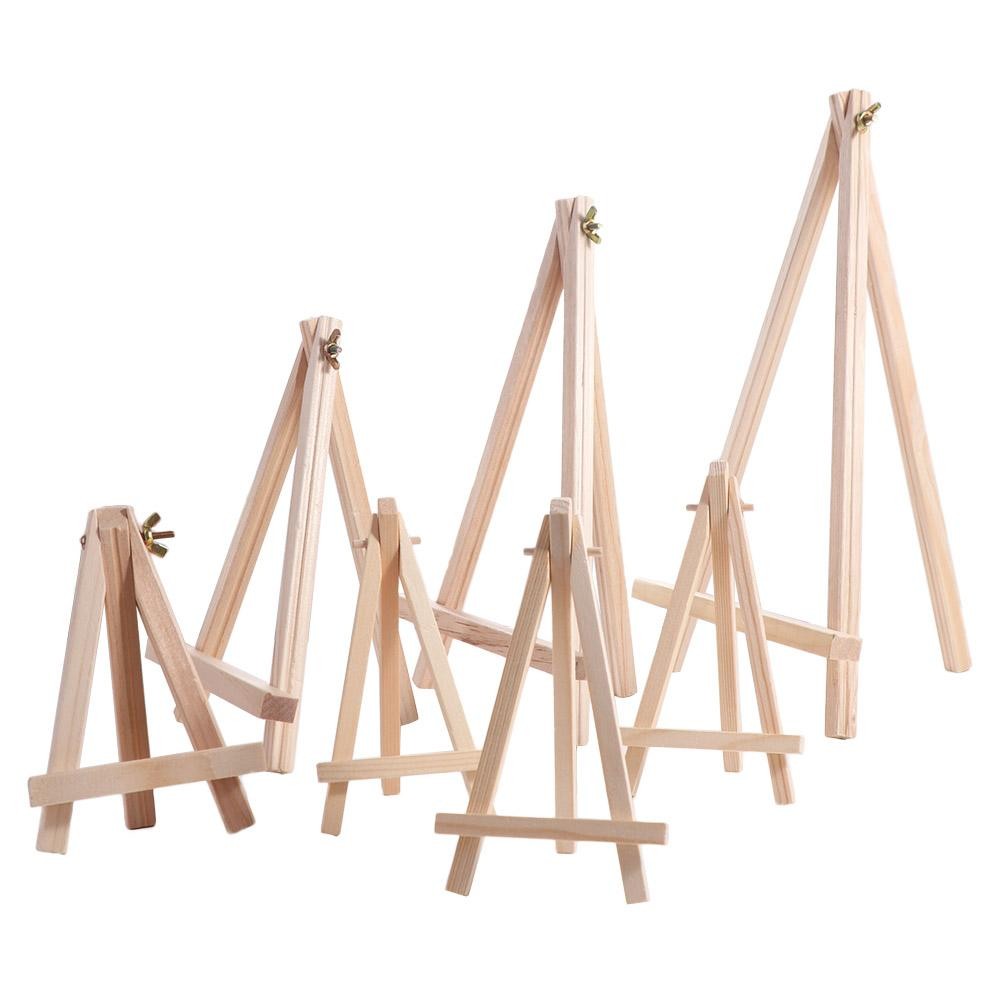 

Holder Painting & Sketch Wood Mini Easel Foldable Portable Triangle Display Stand Small Desk Stand Tripod Artworks