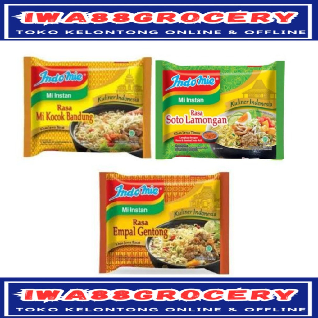 

indomie mie instant empal kocok soto lamongan 75gr