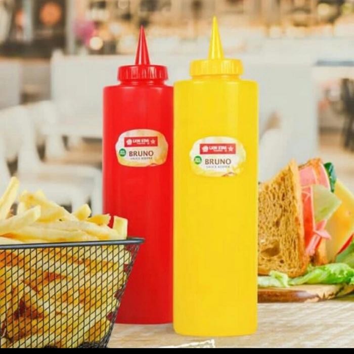 Botol Kecap 550 mil Plastik BPA Free/Botol Saos Mayones/Tempat Saos