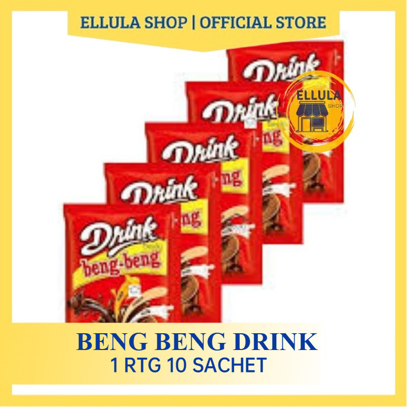 

ELLULA Shop - DRINK BENG BENG MINUMAN COKLAT BUBUK 1 RTG ISI 10 SASET