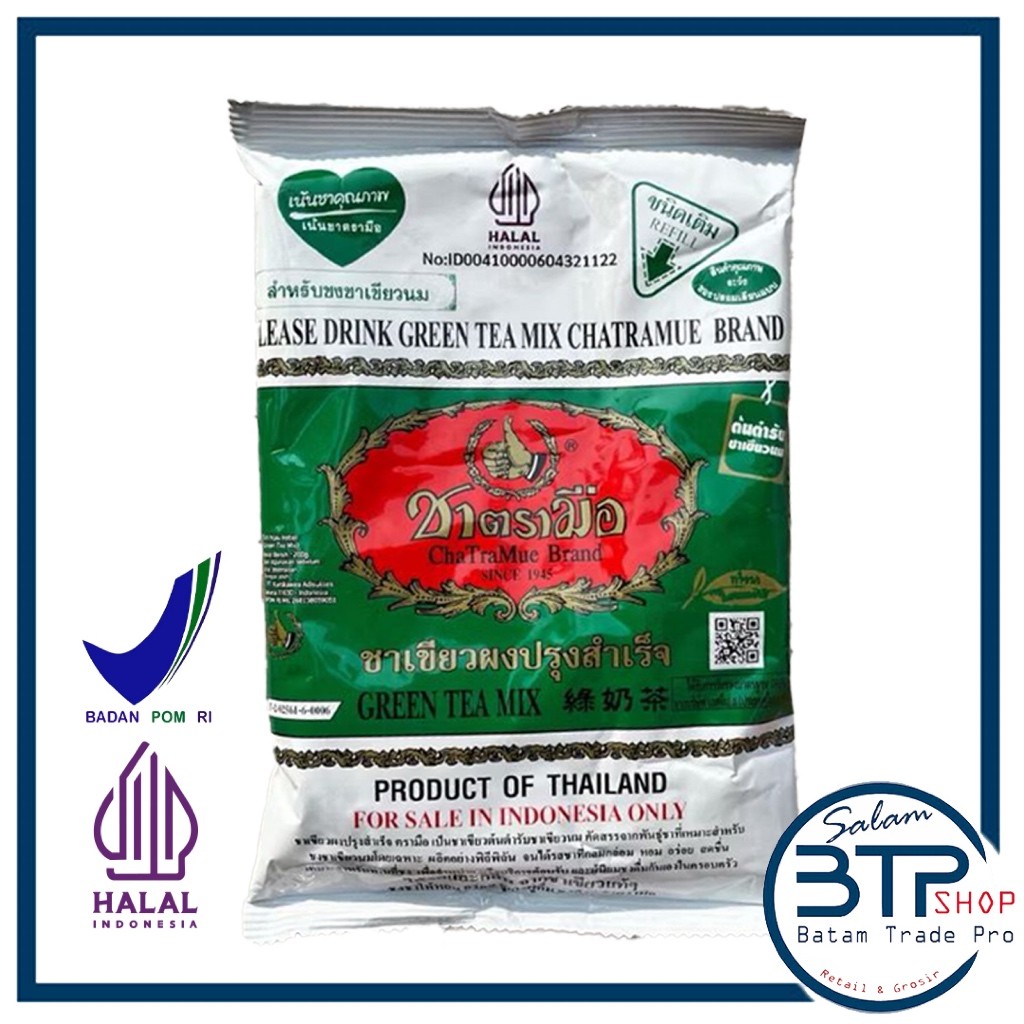 

BPOM THAI GREEN TEA CHATRAMUE 200grams