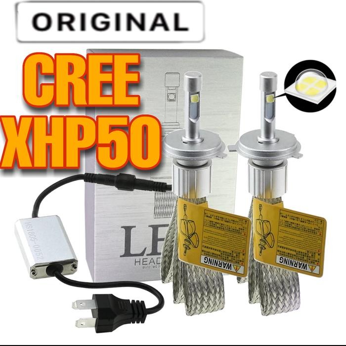 Lampu Mobil Superbright Cree XHP50 H4 Chip LED Headlight R3 H4 fanless - H11