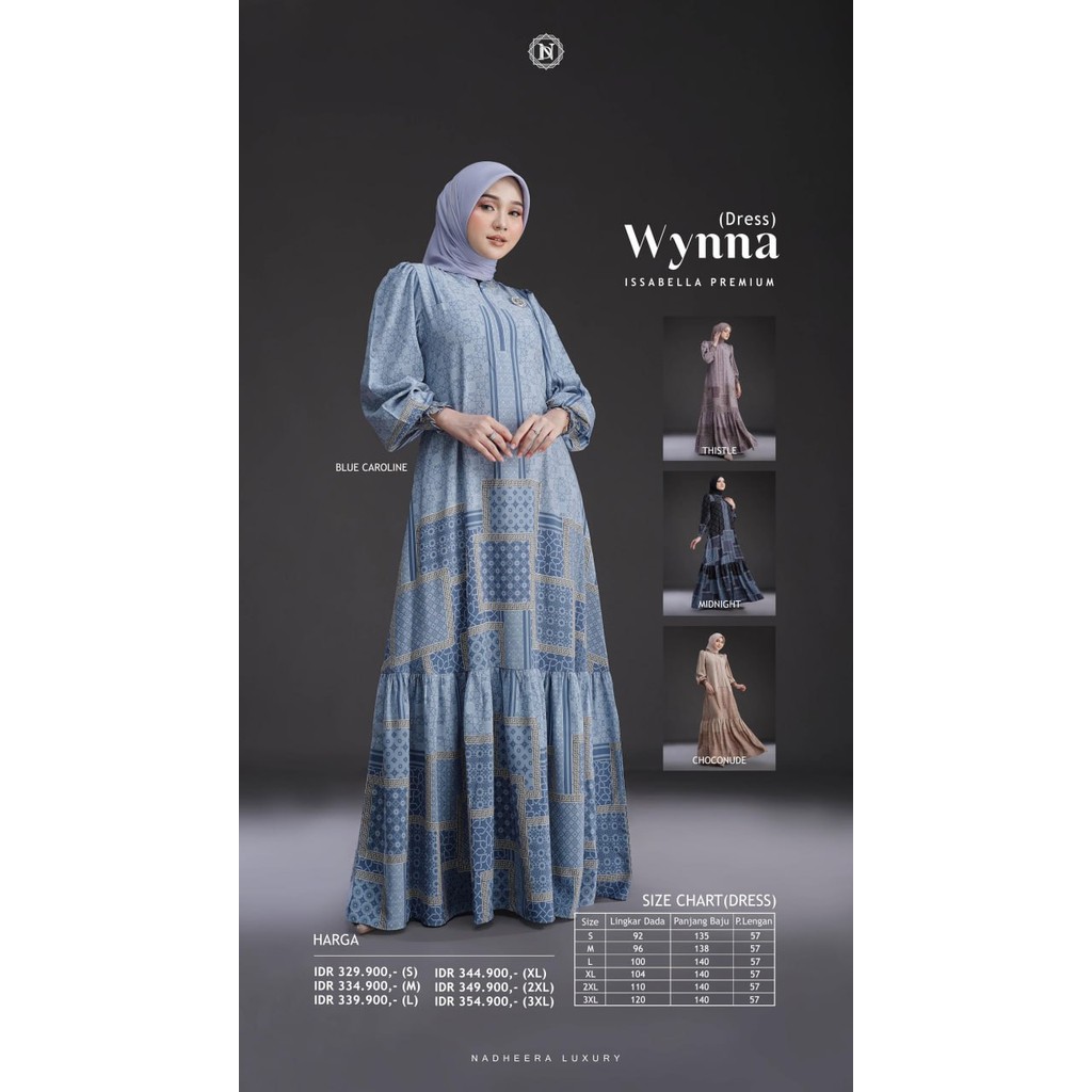 NADHEERA LUXURY WYNNA DRESS ISSABELLA PREMIUM TERBARU 2025