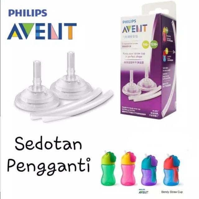 Philips avent bendy straw cup 300ml/botol minum anak sedotan pengganti replacement straw Co