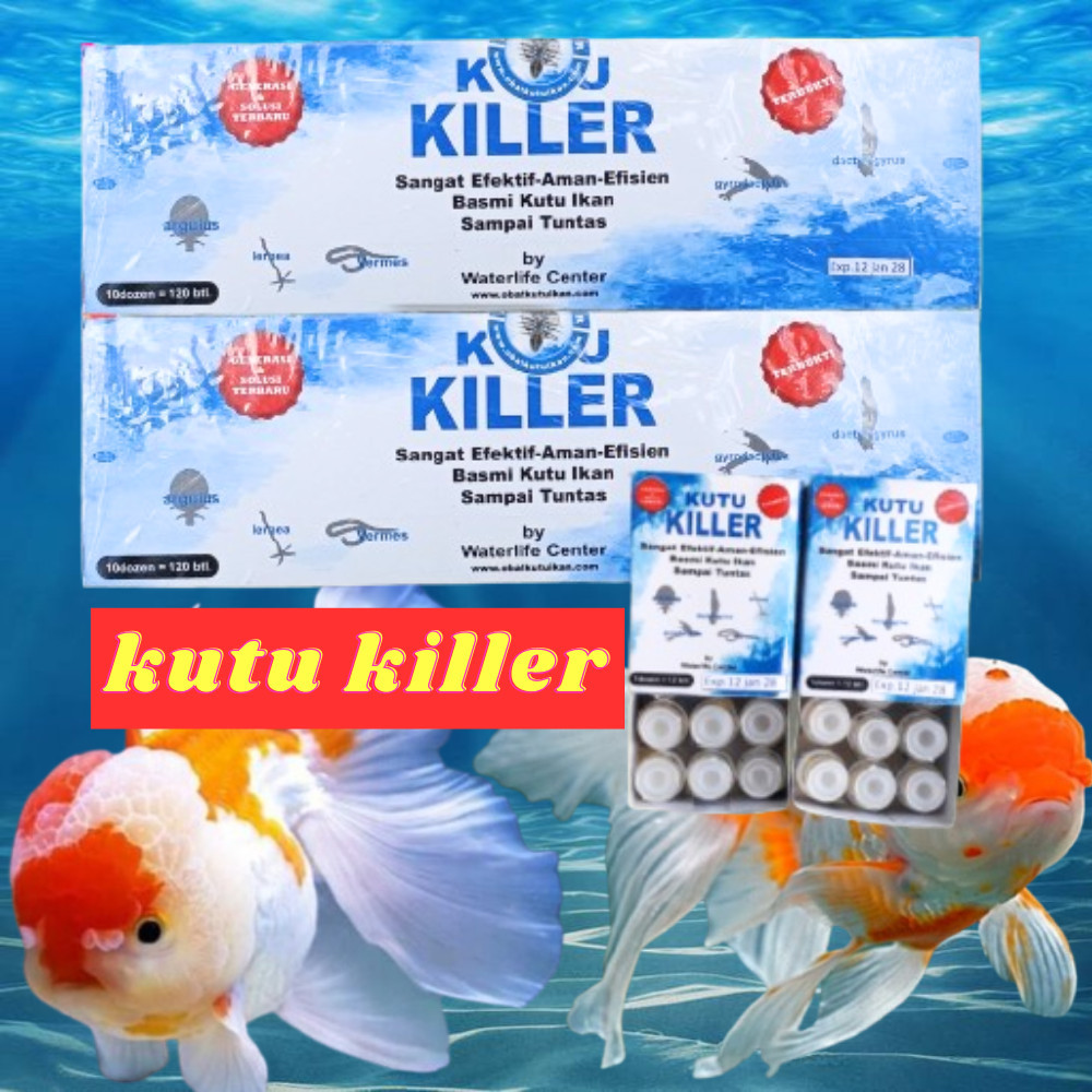 OBAT IKAN KOI KUTU KILLER Obat Kutu Pada Ikan Hias Koi Koki Obat Pemberantas Kutu ikan