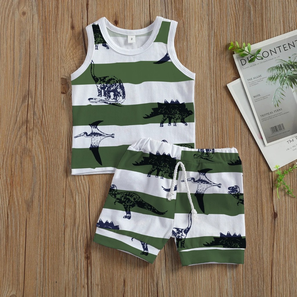 Lvk_outfit 12.12 Birthday Sale Set Broco anak cowok | anak usia 1tahun - 4tahun | baju singlet anak 