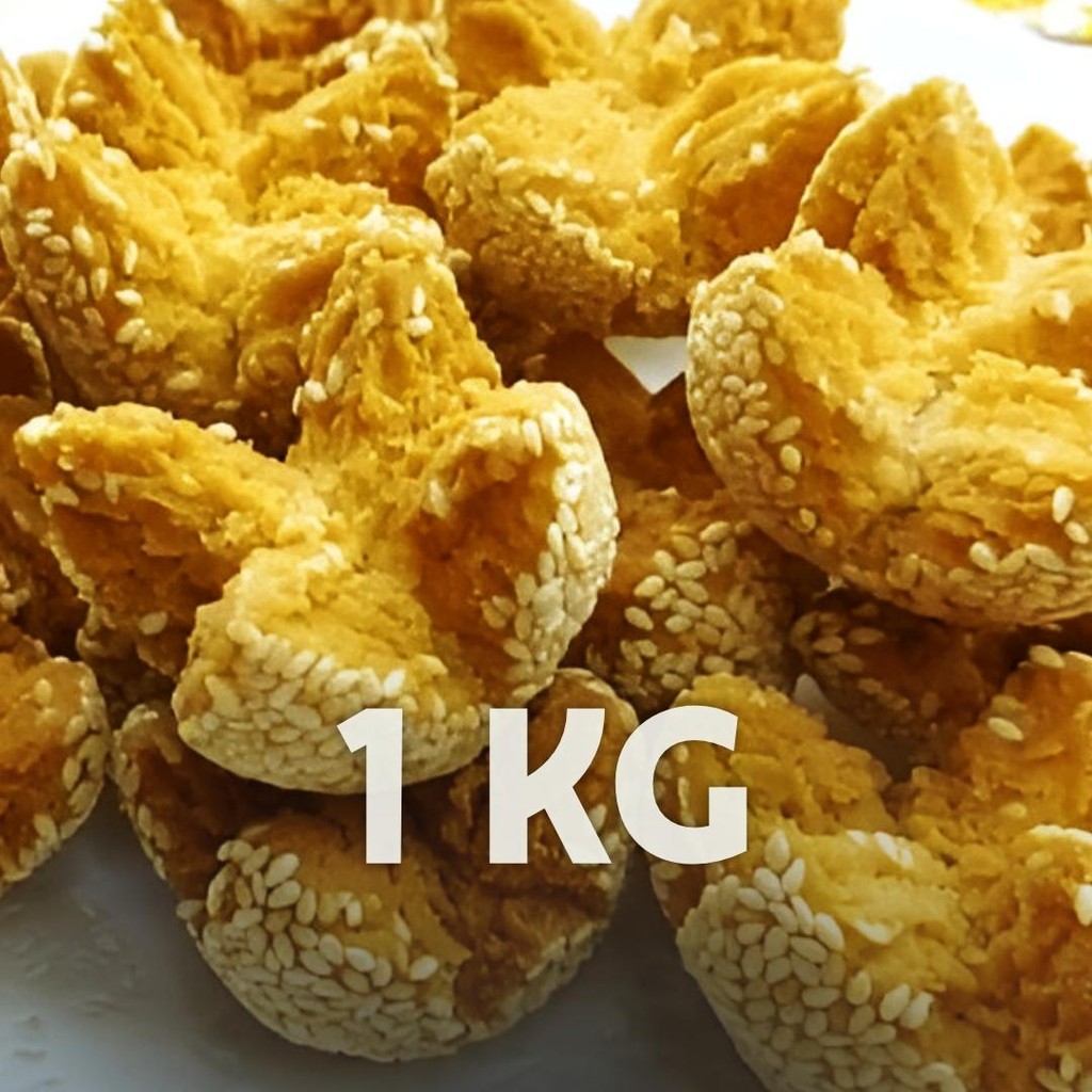 

[ 1KG/500GR/250GR ] Onde Onde Ketawa Mini Wijen / Onde Onde Pecah / Coklat Jajanan Toples Food