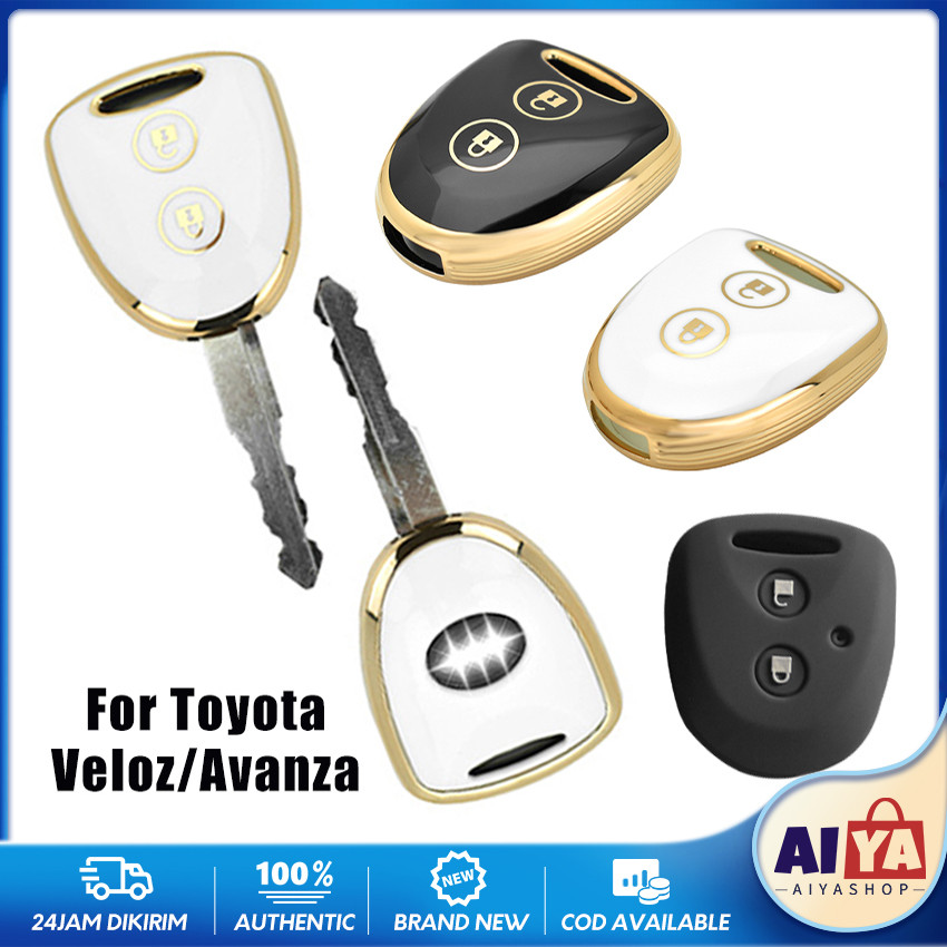 Cover Kunci TPU Kunci Remote Mobil Case Kunci Mobil Sarung Kunci Mobil Untuk Veloz / Avanza Key Cove