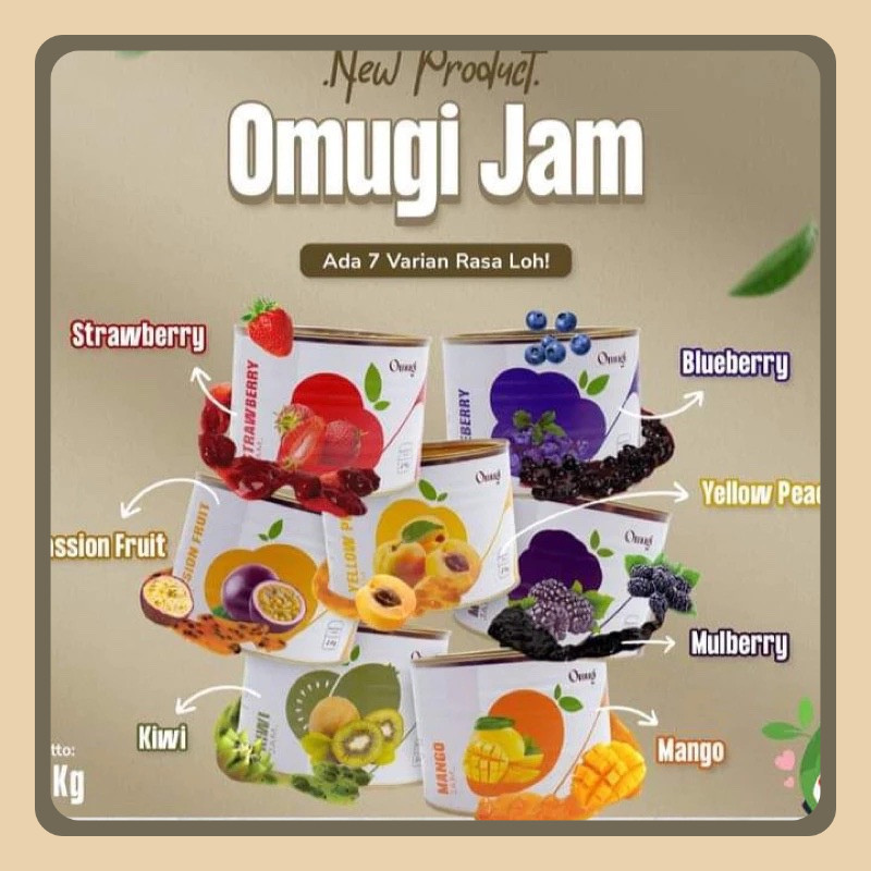 

Fruit Jam OMUGI (Selai Buah Asli) 2Kg
