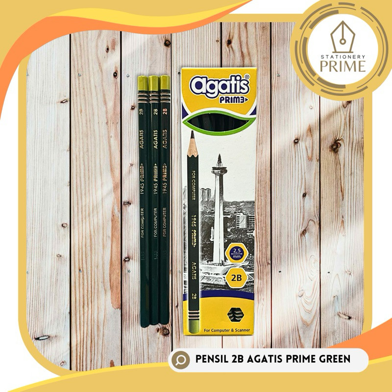 

Pensil Agatis Prime Green Edition 2B (Isi 12 Pcs)