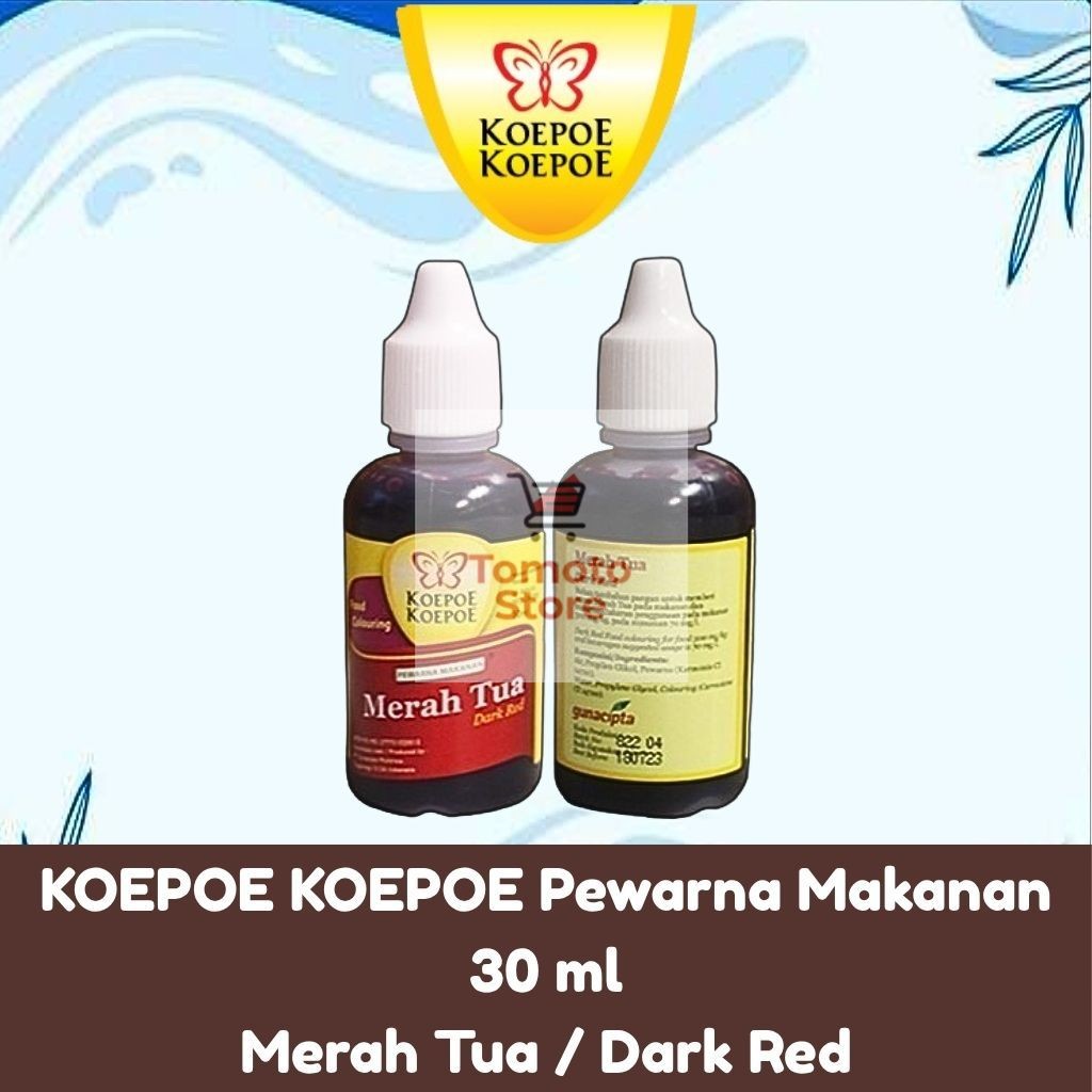 

✨ TOMOTOSTORE ✨ KOEPOE KOEPOE Pewarna Makanan Merah Tua / Dark Red