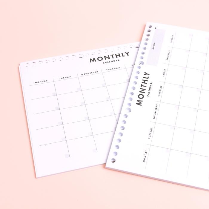 

TERLARIS! New Loose leaf B5 - Monthly Calendar